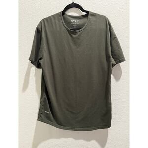 BYLT Drop Cut Lux Short Sleeve Tee in Green Size L